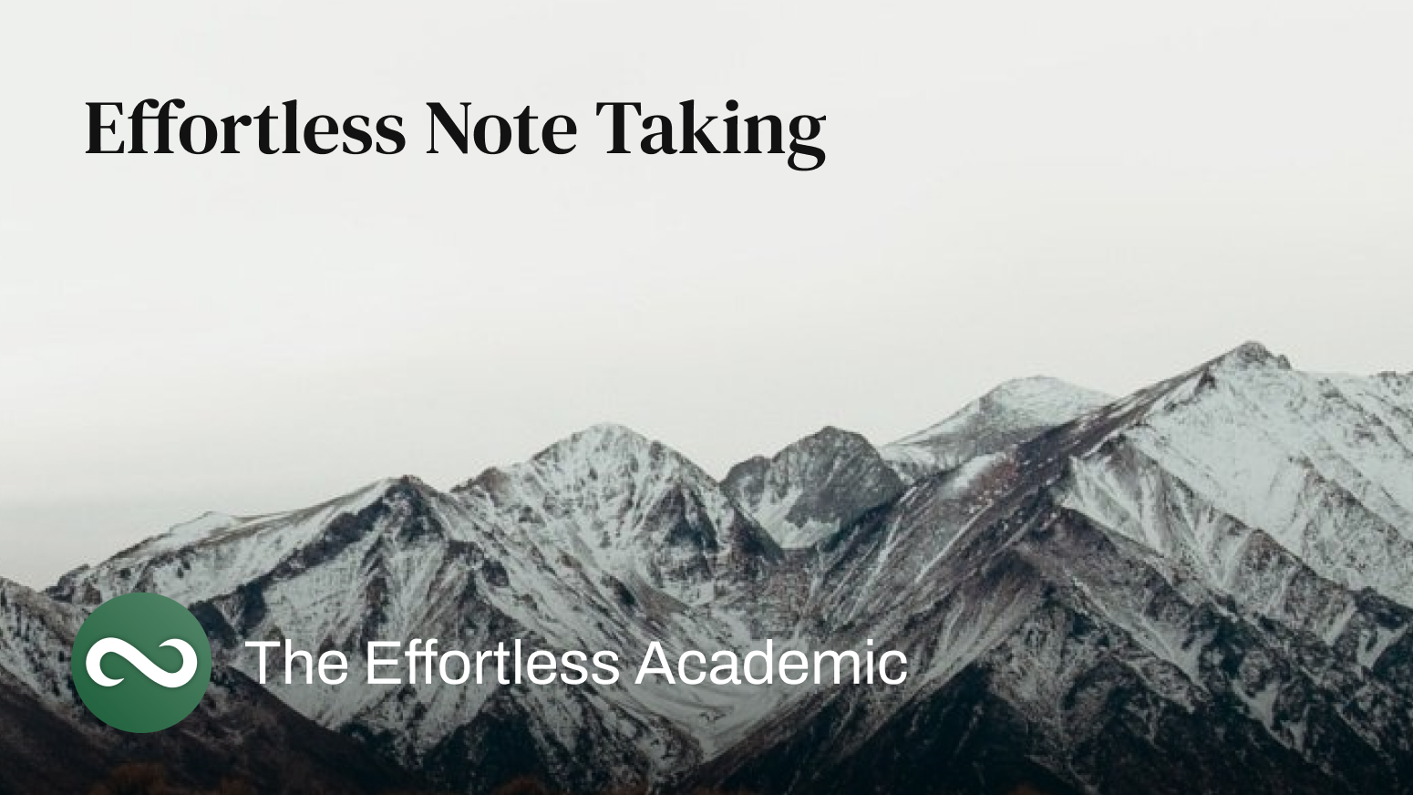 Effortless Note Taking | Discover